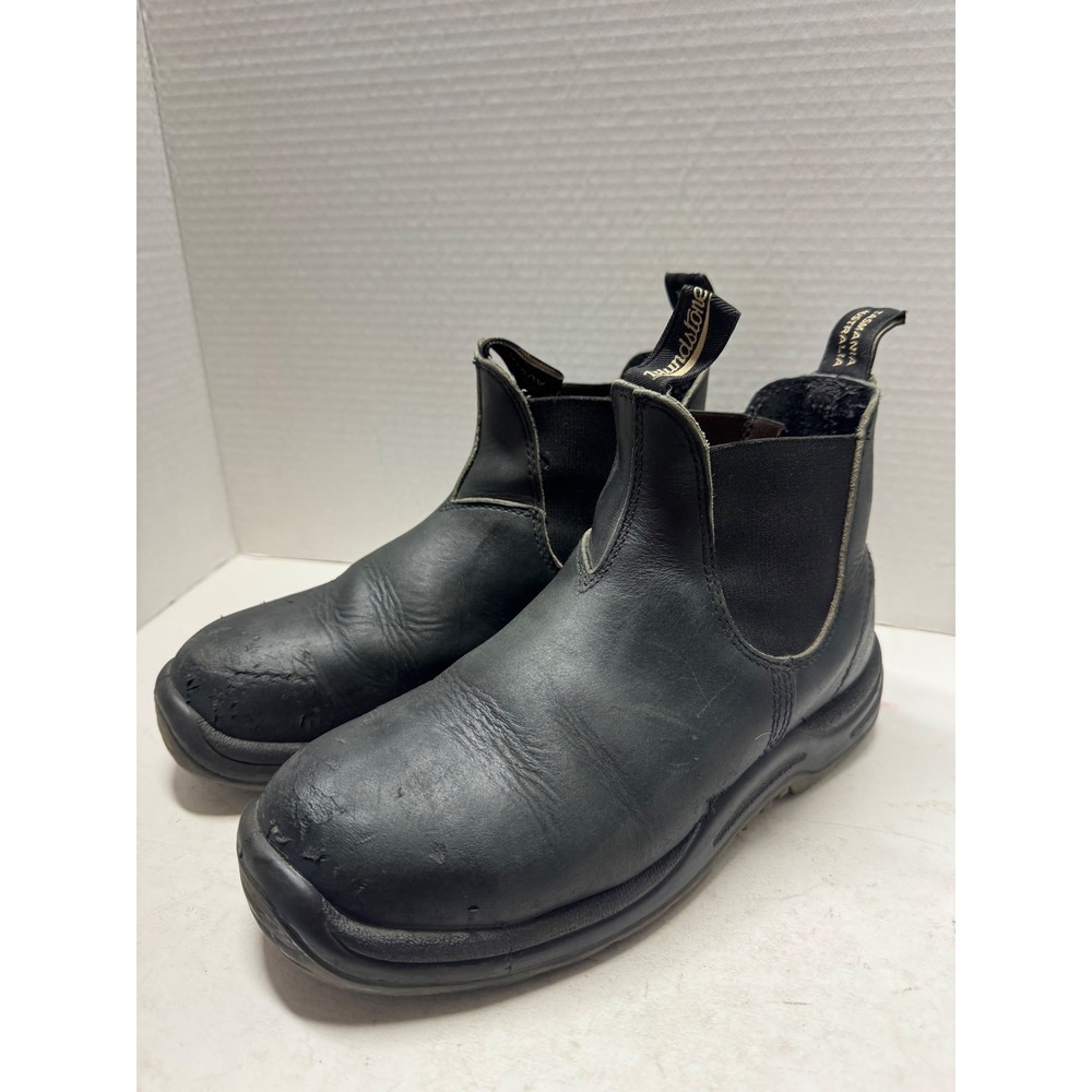 Blundstone 163 Black Leather Chelsea Boots Mens 7 Womens 9 AU 6